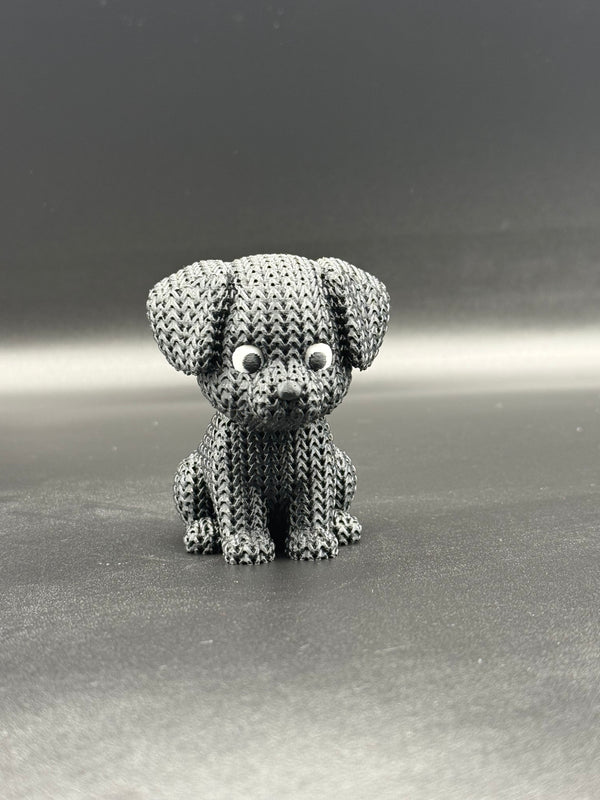 Knitted Black Dog