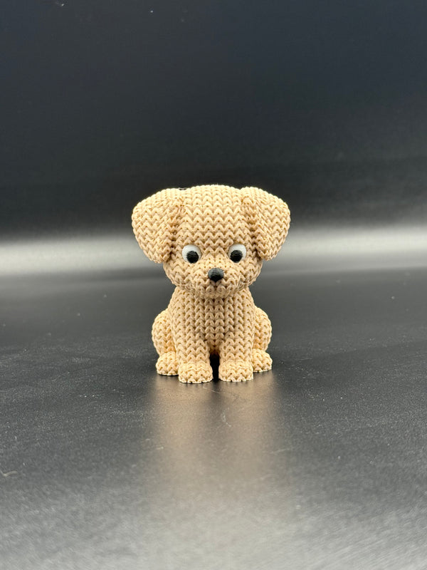 Knitted Light Brown Dog